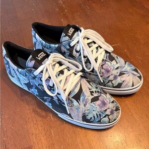 Vans Atwood Low Tropical Floral TC9R W 8.5 M 7.0 Black/Blue/Purple HARD TO FIND